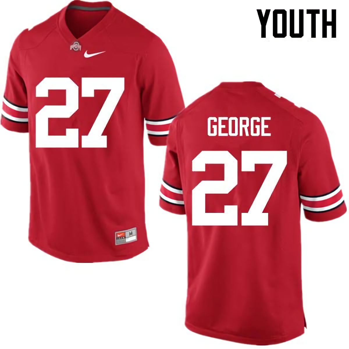 Eddie George Ohio State Buckeyes Youth NCAA #27 Nike Red College Stitched Football Jersey UGC3456LN